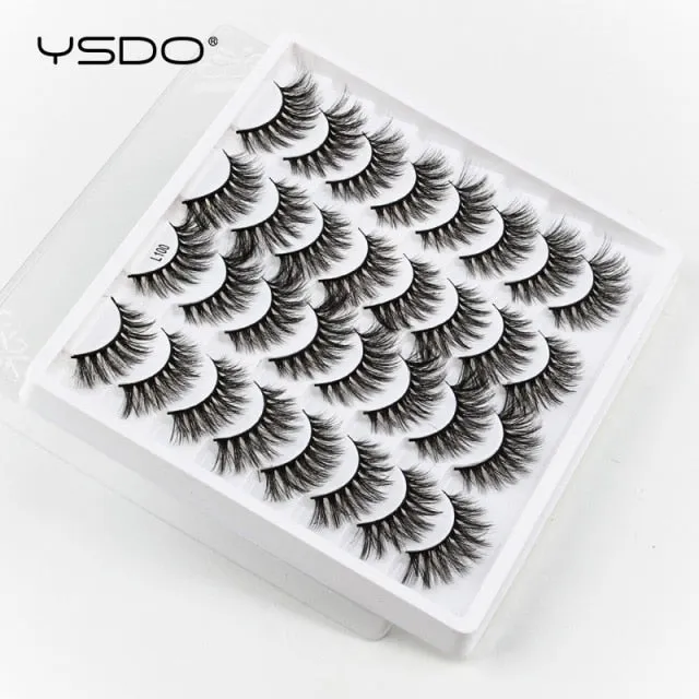 VenusFox 3/5/16 pairs thick 3d mink lashes natural false eyelashes long mink eyelashes handmade soft fluffy lashes makeup faux cils