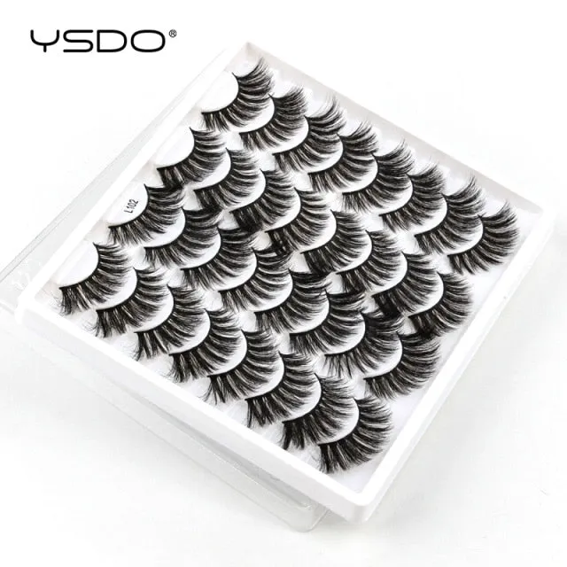 VenusFox 3/5/16 pairs thick 3d mink lashes natural false eyelashes long mink eyelashes handmade soft fluffy lashes makeup faux cils