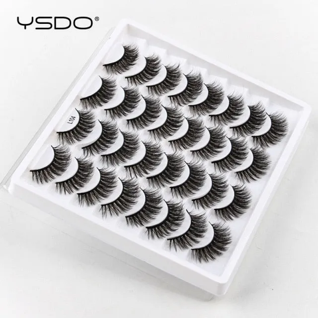 VenusFox 3/5/16 pairs thick 3d mink lashes natural false eyelashes long mink eyelashes handmade soft fluffy lashes makeup faux cils