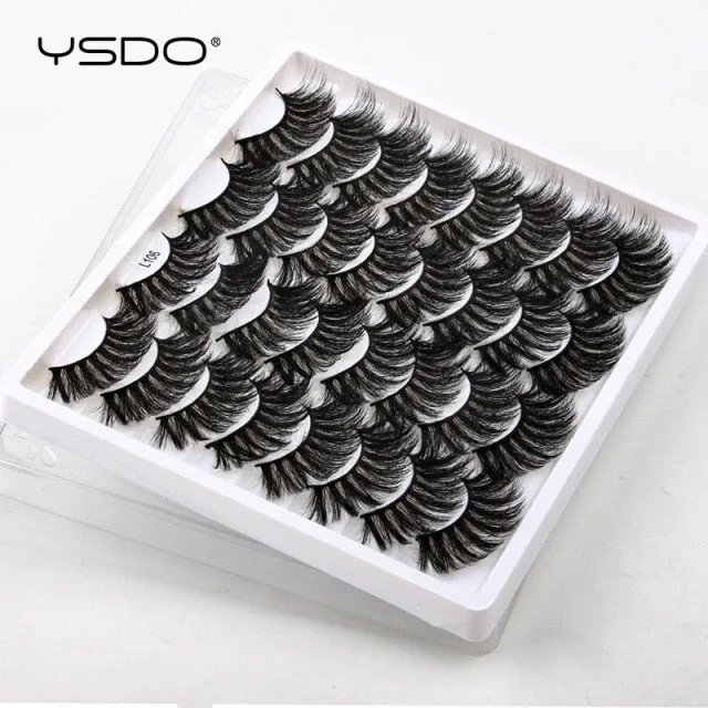 VenusFox 3/5/16 pairs thick 3d mink lashes natural false eyelashes long mink eyelashes handmade soft fluffy lashes makeup faux cils