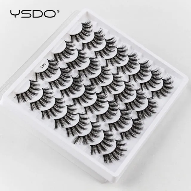 VenusFox 3/5/16 pairs thick 3d mink lashes natural false eyelashes long mink eyelashes handmade soft fluffy lashes makeup faux cils