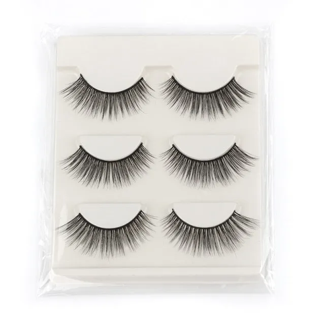 VenusFox 3/5/16 pairs thick 3d mink lashes natural false eyelashes long mink eyelashes handmade soft fluffy lashes makeup faux cils