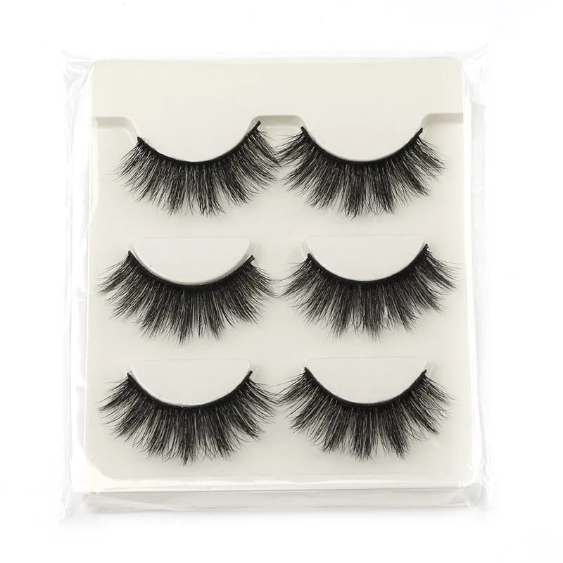 VenusFox 3/5/16 pairs thick 3d mink lashes natural false eyelashes long mink eyelashes handmade soft fluffy lashes makeup faux cils