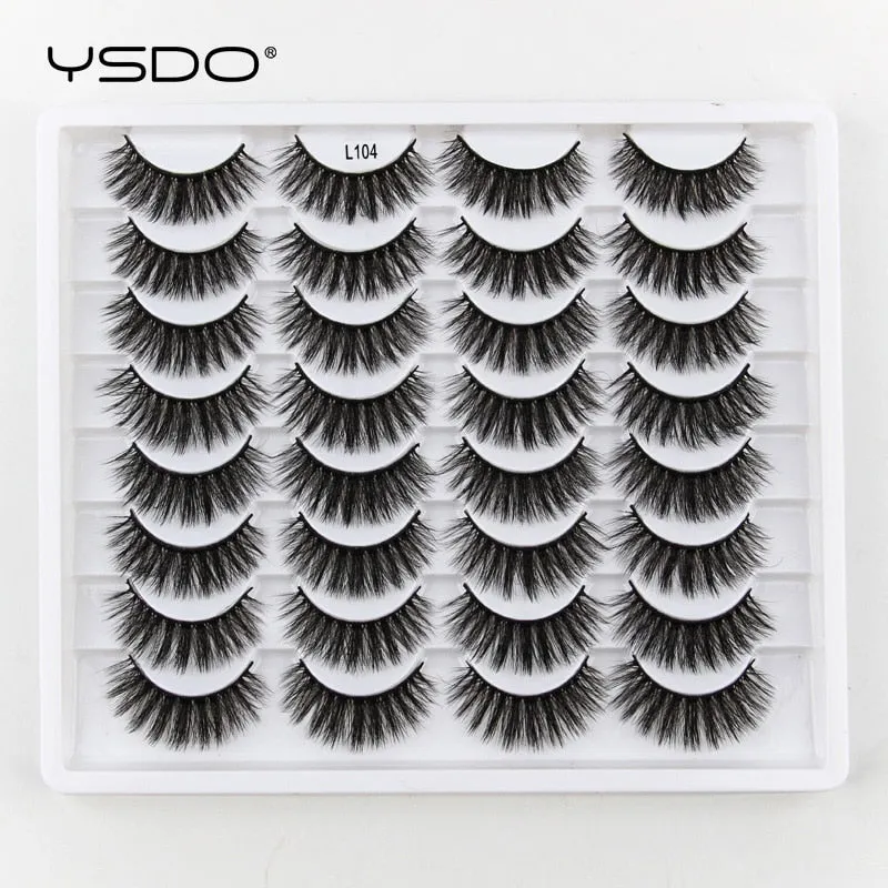 VenusFox 3/5/16 pairs thick 3d mink lashes natural false eyelashes long mink eyelashes handmade soft fluffy lashes makeup faux cils