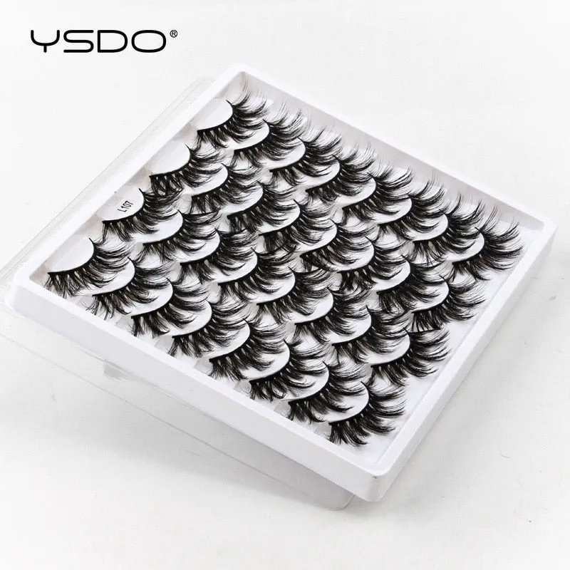 VenusFox 3/5/16 pairs thick 3d mink lashes natural false eyelashes long mink eyelashes handmade soft fluffy lashes makeup faux cils