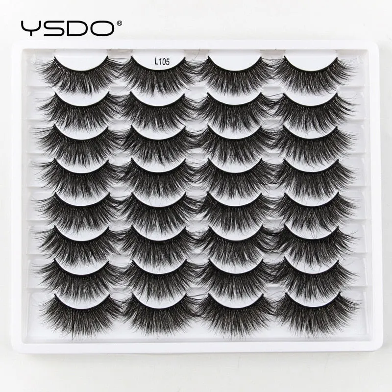 VenusFox 3/5/16 pairs thick 3d mink lashes natural false eyelashes long mink eyelashes handmade soft fluffy lashes makeup faux cils