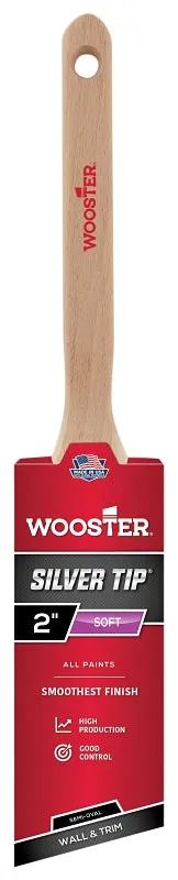 Wooster 5228-2 Paint Brush, 2 in W, Semi-Oval Brush, Polyester Bristle, Sash Handle :EA: QUANTITY: 1