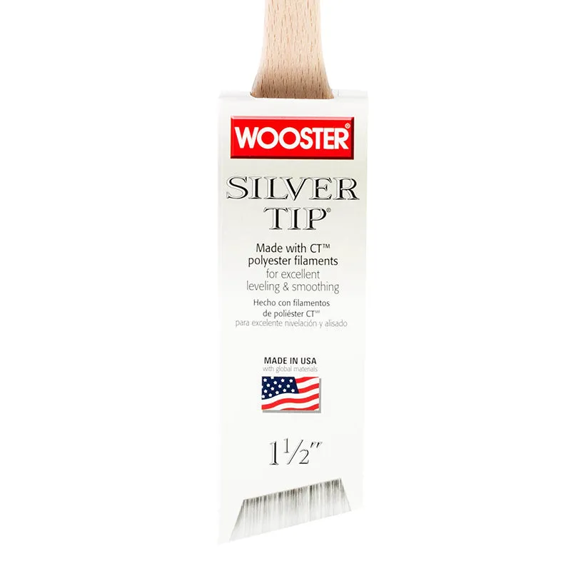 WOOSTER Soft Silver Tip Thin Angle Sash Brushes